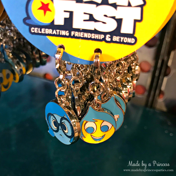 Disneylands Pixar Fest Exclusive Merchandise Sadness and Joy Charms #pixarfestmerchandise #disneycharms #pixarfest #madebyaprincess