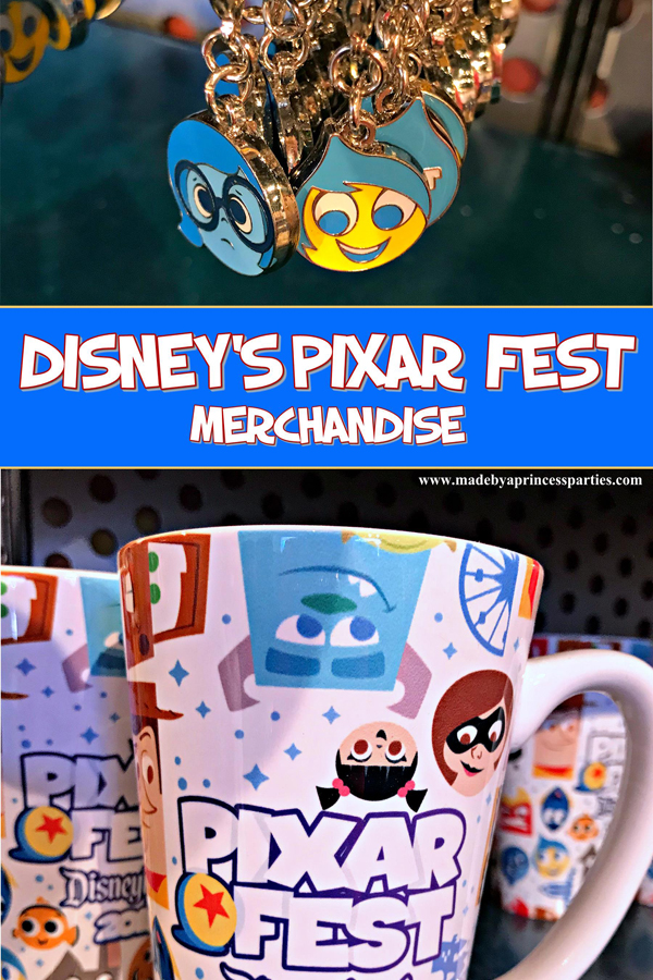 Disneylands Pixar Fest Exclusive Merchandise cute backpack charms and mugs #pixarfestmerchandise #pixarmug #insideoutcharms #pixarfest @madebyaprincess