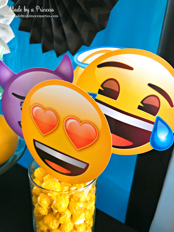 Emoji party ideas photo booth props