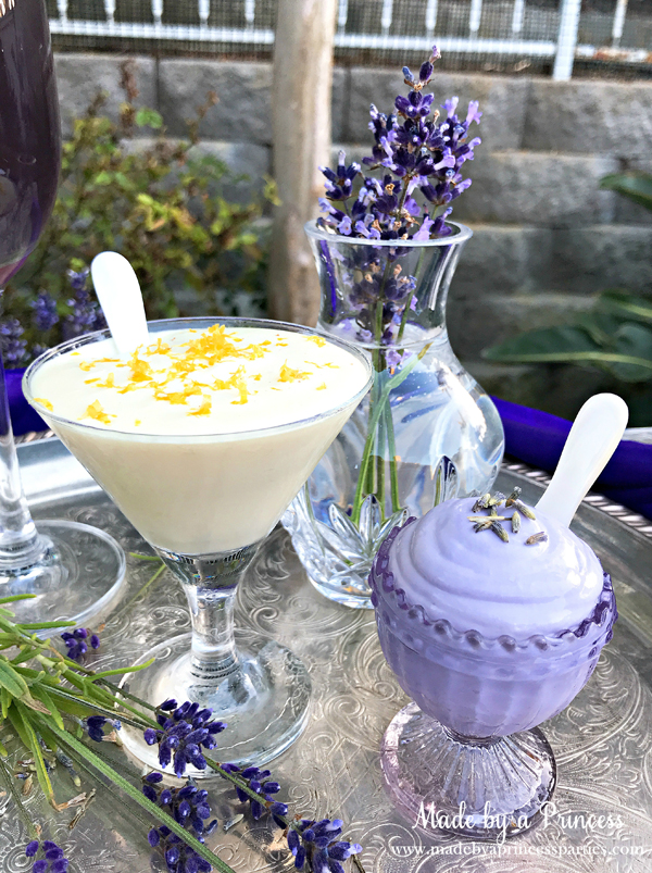 Lavender Mousse and Lemon Elderflower Mousse are light and delicious