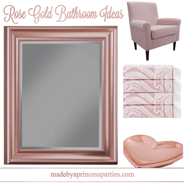 Rose Gold Bathroom Ideas from Wayfair are perfectly pink