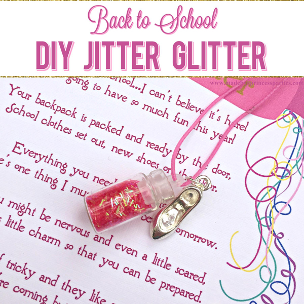 Back to School Mommy Magic Jitter Glitter DIY your own jitter glitter charm bracelet