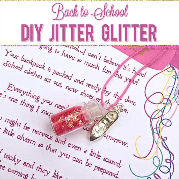 Back to School Mommy Magic Jitter Glitter DIY your own jitter glitter charm bracelet