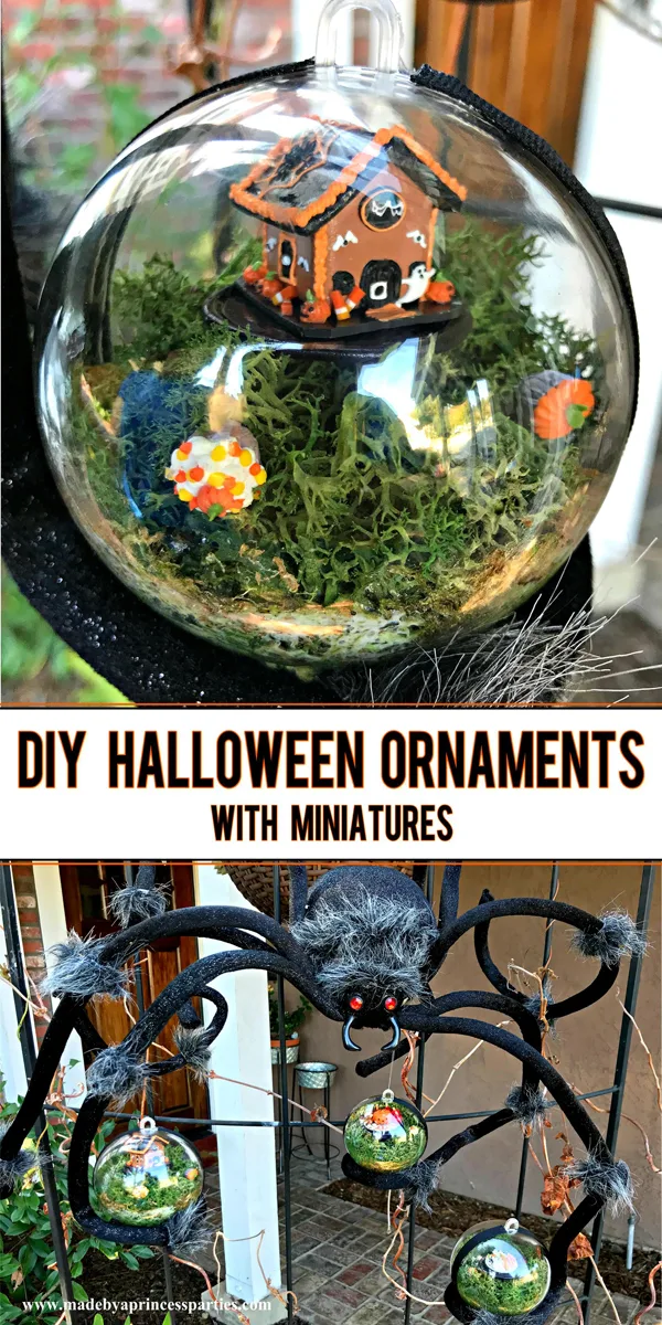 DIY Halloween Ornaments are a cute and unique way to decorate this Halloween #halloween #halloweendecor @madebyaprincess