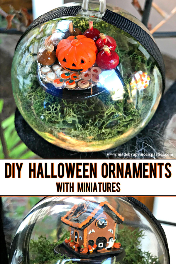 DIY Halloween Ornaments are a cute and unique way to decorate this Halloween #halloween #halloweendecor @madebyaprincess