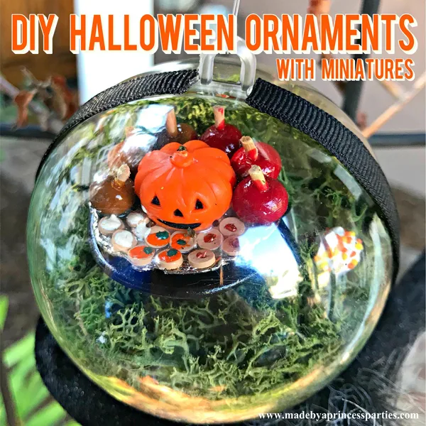 DIY Halloween Ornaments are a cute and unique way to decorate this Halloween #halloween #halloweendecor @madebyaprincess