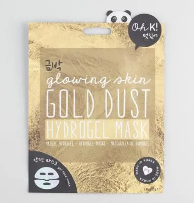 Golden Holiday Entertaining Essentials gold dust mask