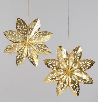 Golden Holiday Entertaining Essentials gold snowflakes