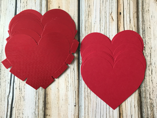 DIY Valentine's Day Countdown Banner with Sizzix heart fronts and backs