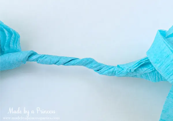 How to Make Tassel Garland with Crepe Paper twist middle section