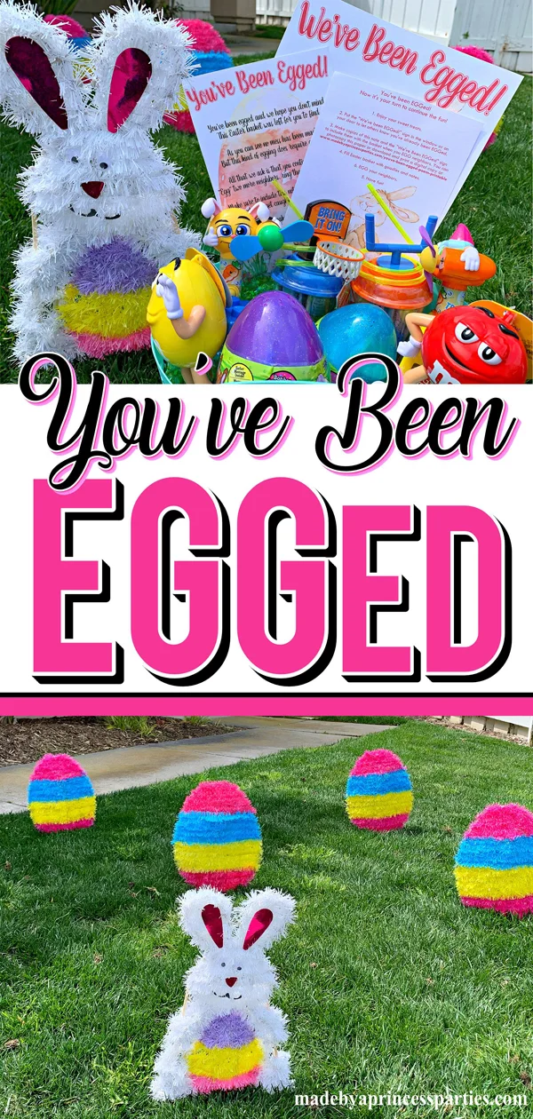 You've Been Egged Poem Printable Easter Activity perfect EGG your neighbors with decor from the dollar store