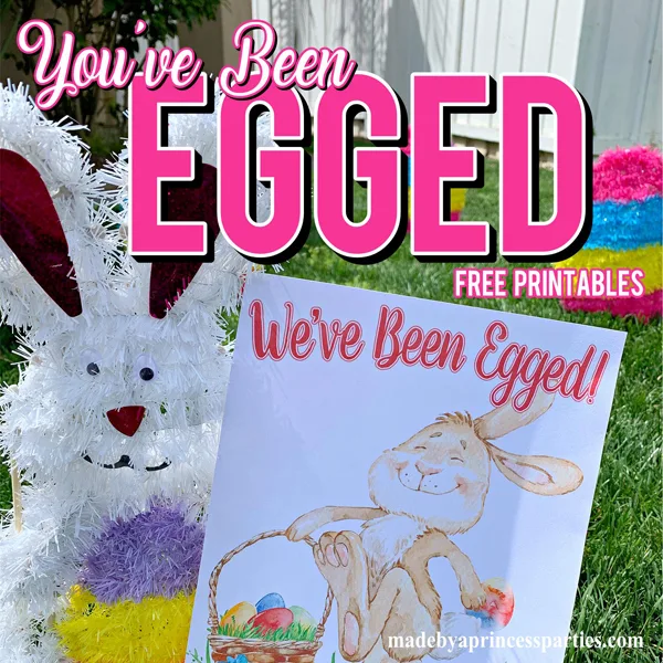 You've Been Egged Poem Printable Easter Activity perfect for EGGing your neighbors