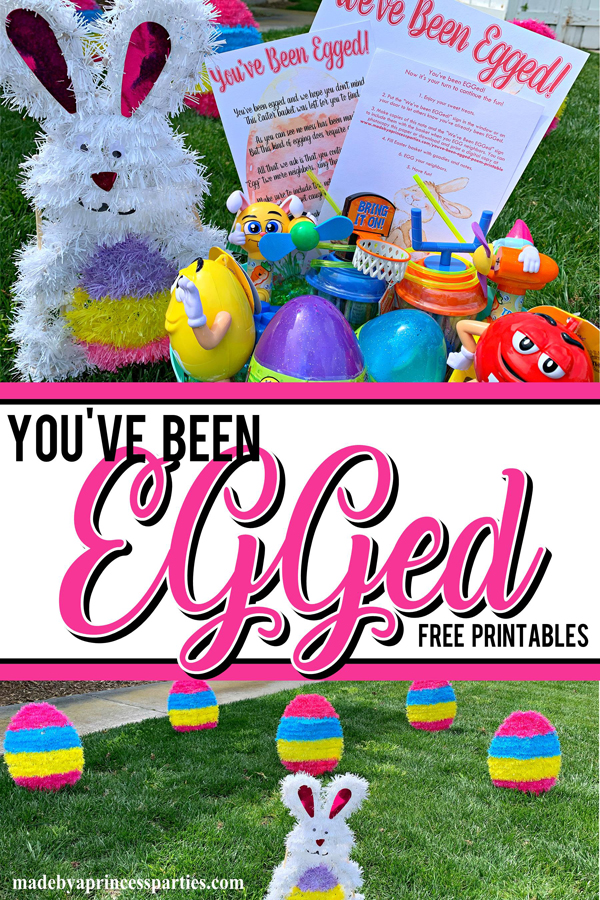 You've Been Egged Poem Printable Easter Activity place eggs and a bunny in your neighbors yard to let them know theyve been EGGed