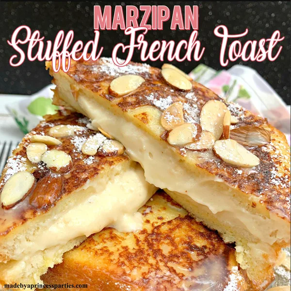 Marzipan stuffed french toast is so decadent and delicious it is sure to become your go to brunch recipe