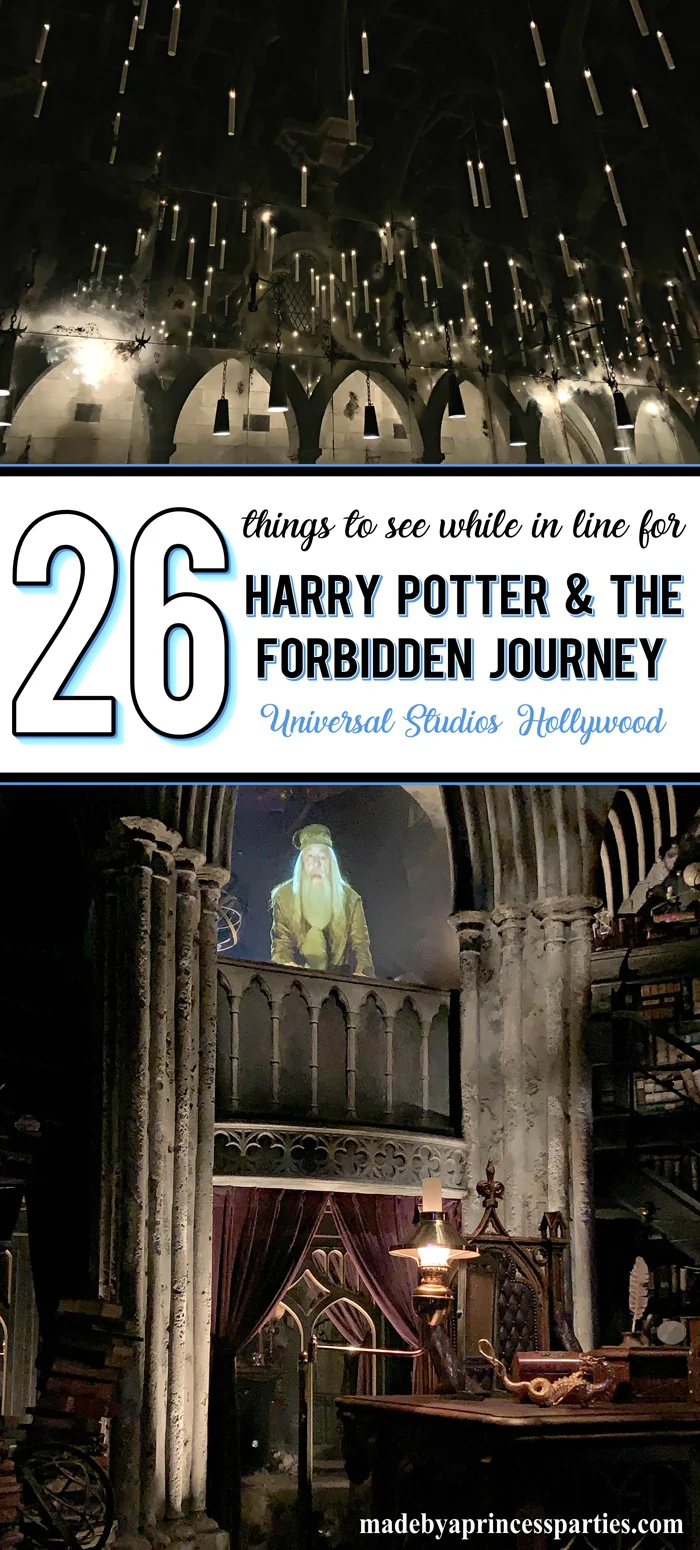There is so much to see while waiting in line for Harry Potter Forbidden Journey. It is so much more than a ride
