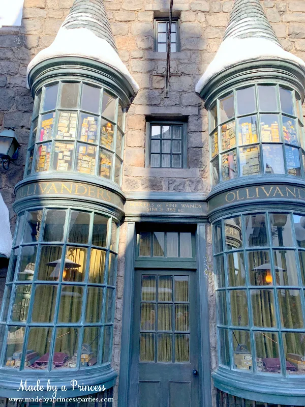 Universal Studios Hollywood Hogsmeade stores Ollivanders where you buy interactive wands