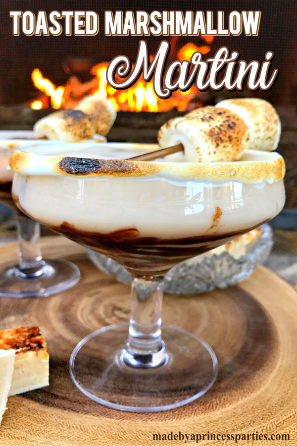 Get the fireplace ready because we are toasting some marshmallows and making a Dark Chocolate Toasted Marshmallow Martini #toranisyrup #toastedmarshmallow