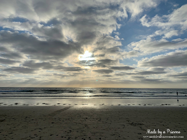 Enjoying the sunset at Pontos State Beach in Carlsbad