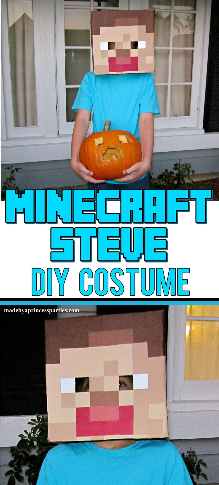 Make Your Own Minecraft Steve Head - Made by A Princess