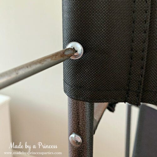 Custom Beach Chair with Iron On Vinyl Made by A Princess