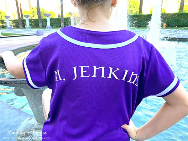 Custom Button Up Baseball Jersey - Made by a Princess