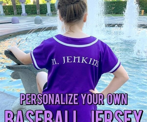 Custom Button Up Baseball Jersey for Dance Competitions