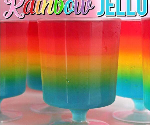 Unicorn Party Rainbow Jello Recipe