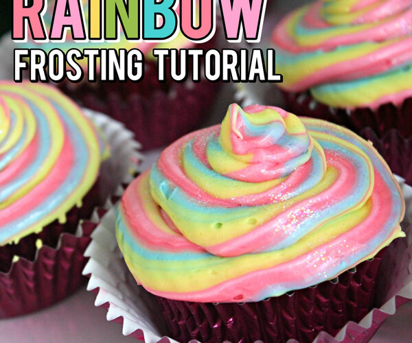 How to Make Rainbow Frosting Cupcakes