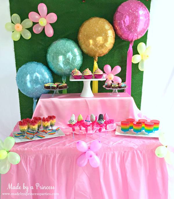 Trolls Birthday Party Ideas For Girls Made by Princess