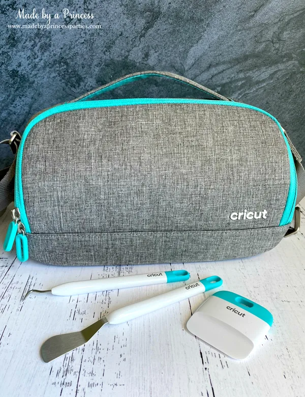 Cricut Joy in carrying case with new Cricut Joy tools