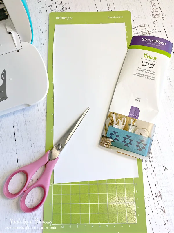 You can use regular Cricut iron on vinyl with Cricut Joy just trim and place on the mat