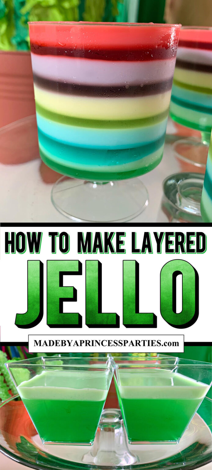 How to Make Layered Rainbow Jello with Condensed Milk