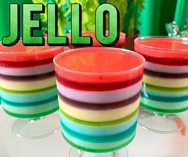 How to Make Layered Rainbow Jello with Condensed Milk